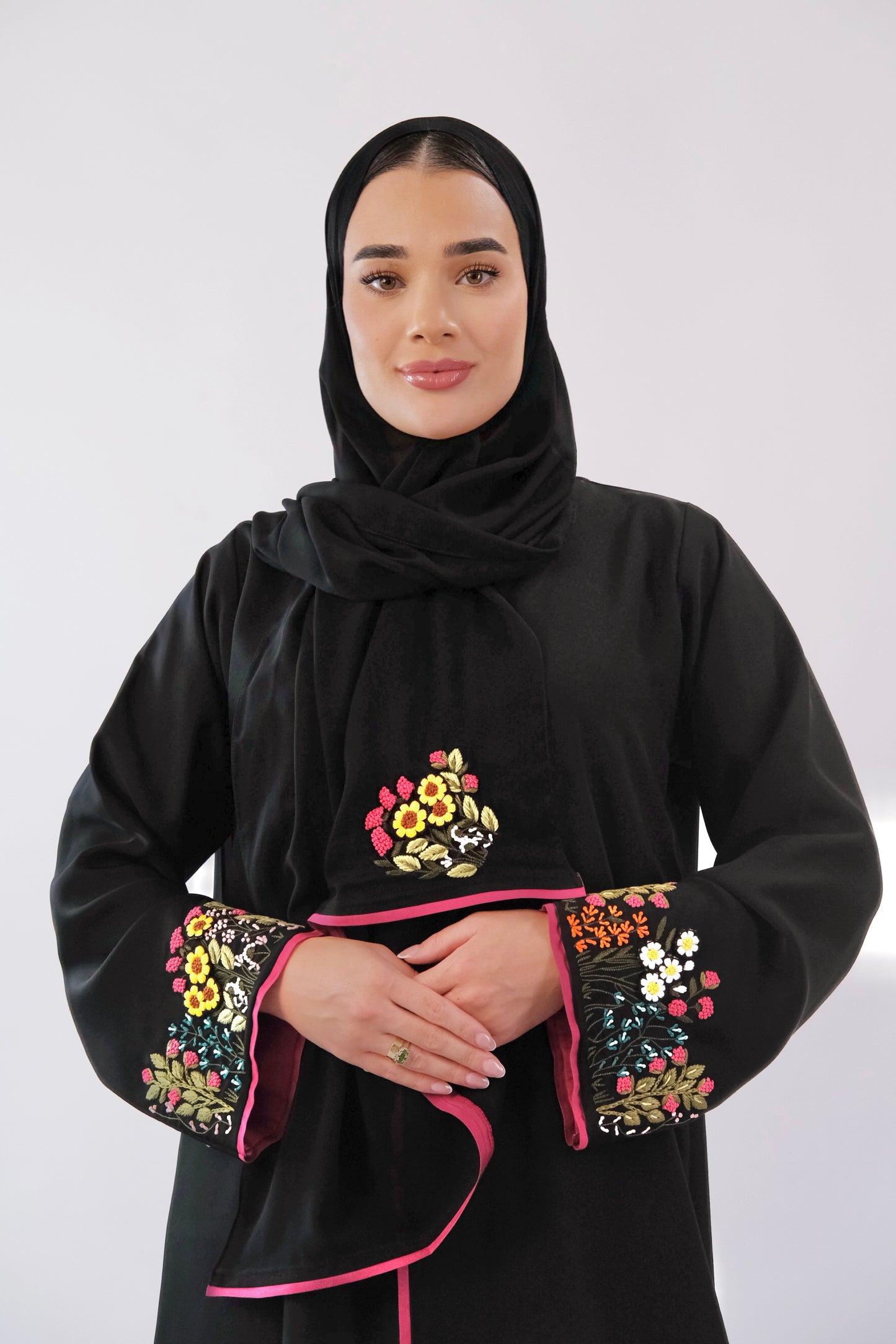 Wool 3D Embroidered Occasional Abaya