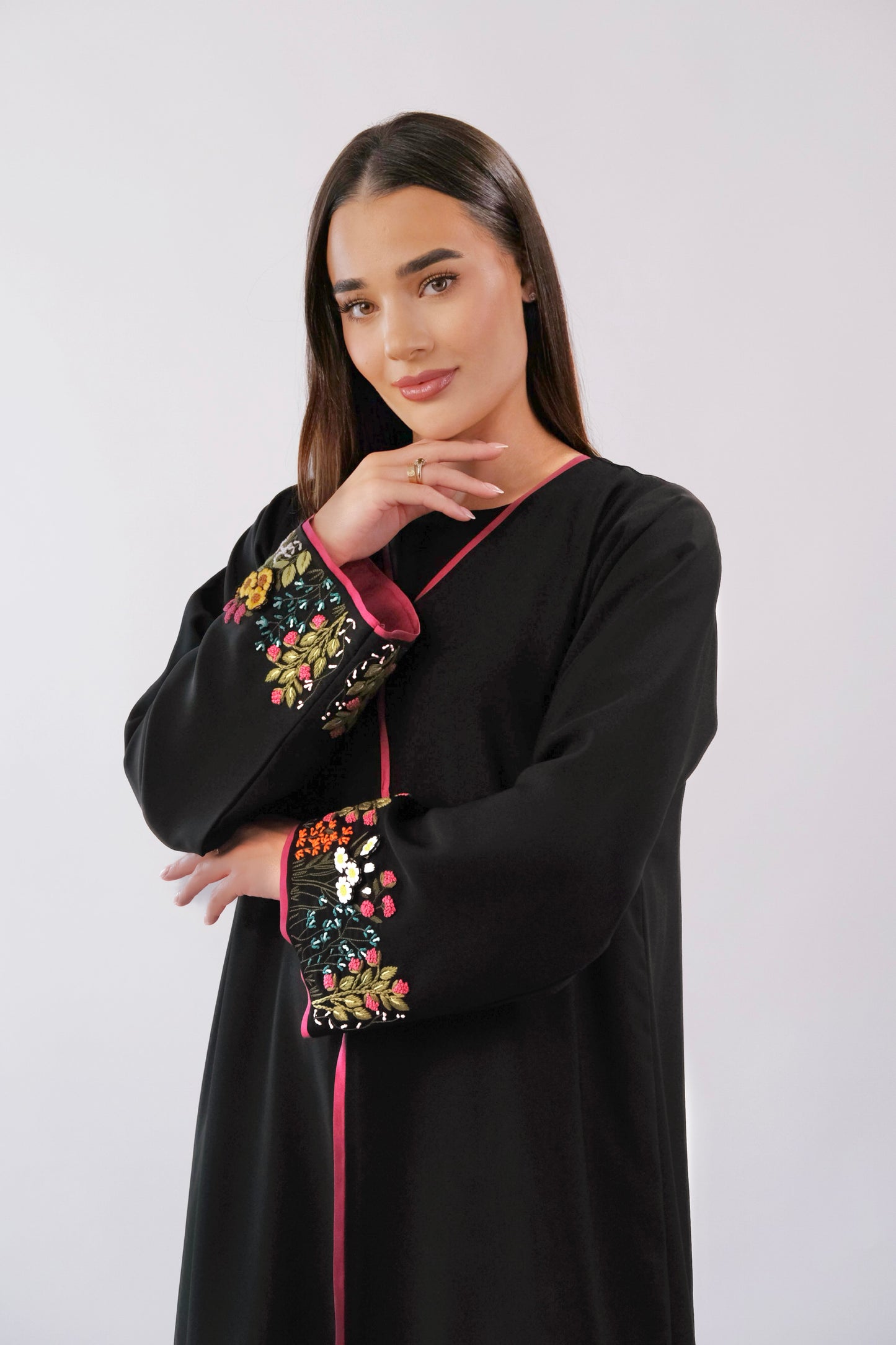 Wool 3D Embroidered Occasional Abaya