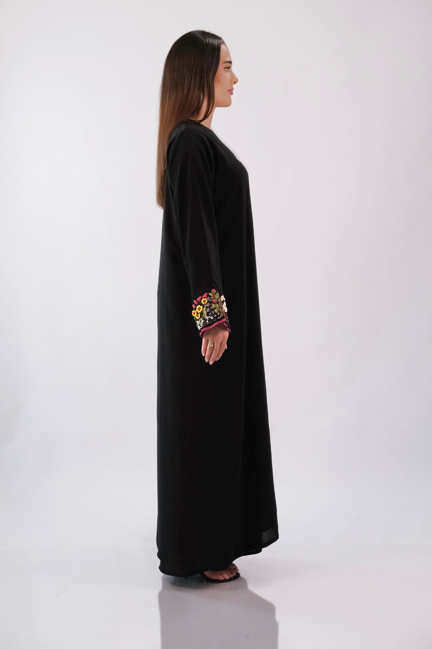 Wool 3D Embroidered Occasional Abaya