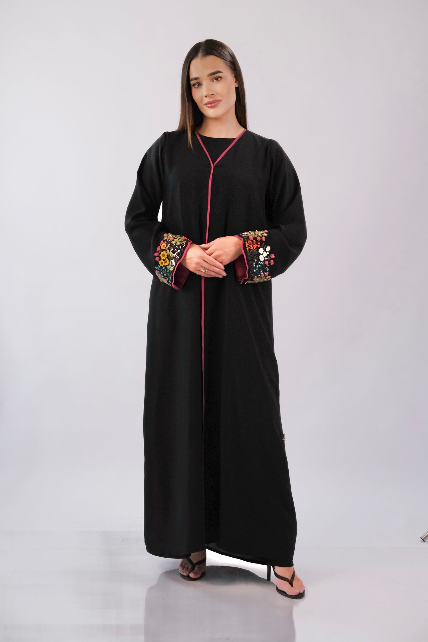 Wool 3D Embroidered Occasional Abaya