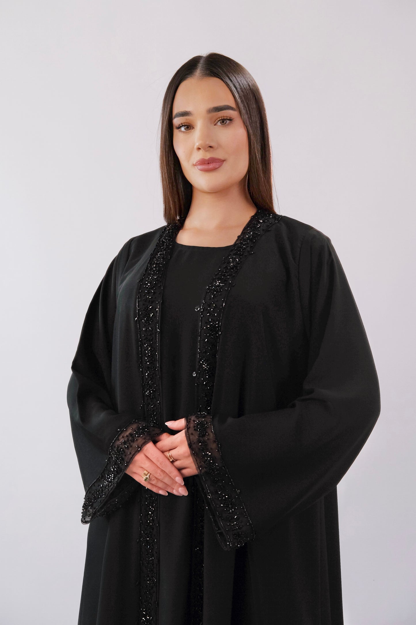 Occasional Soft  Embroidered Abbaya