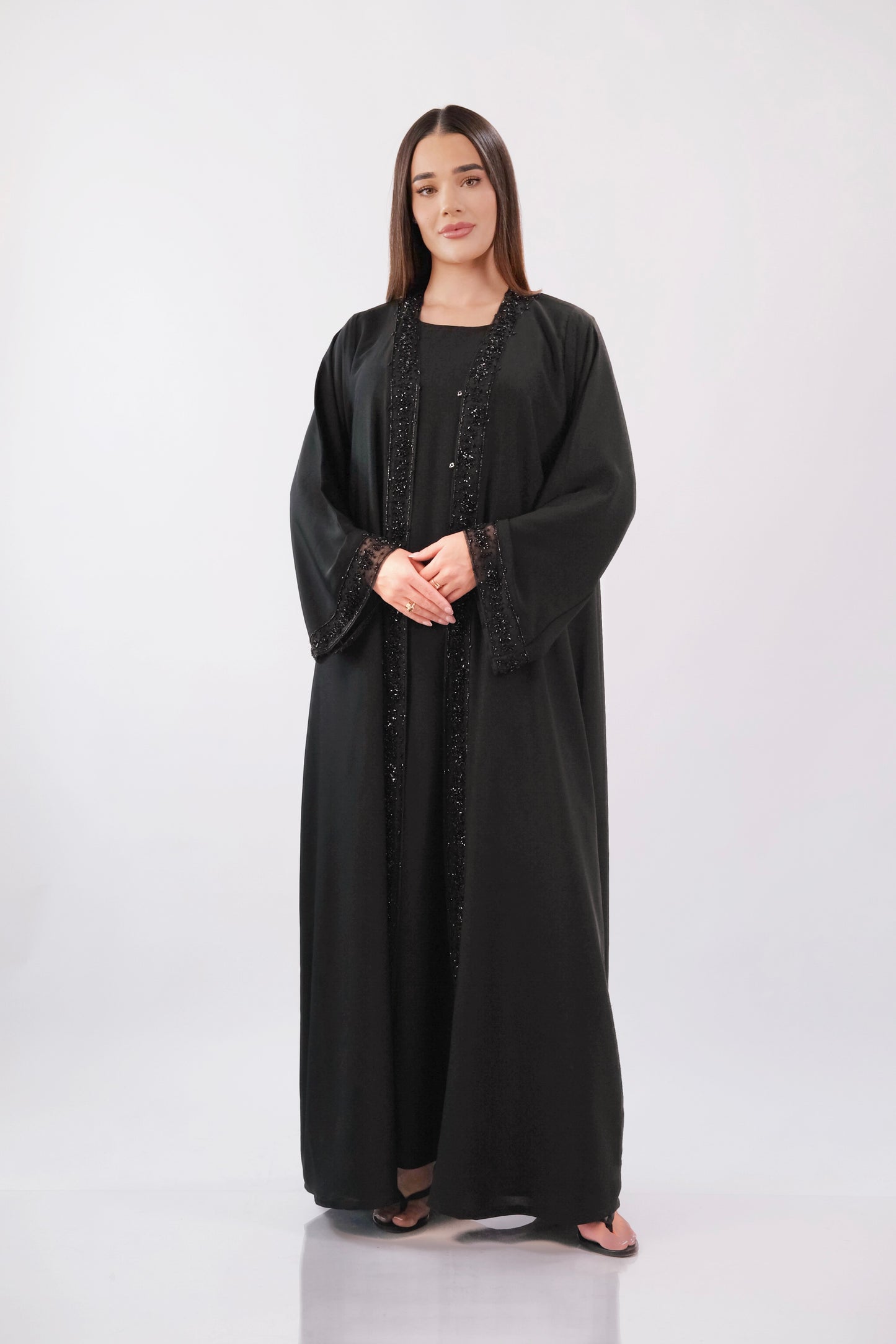 Occasional Soft  Embroidered Abbaya